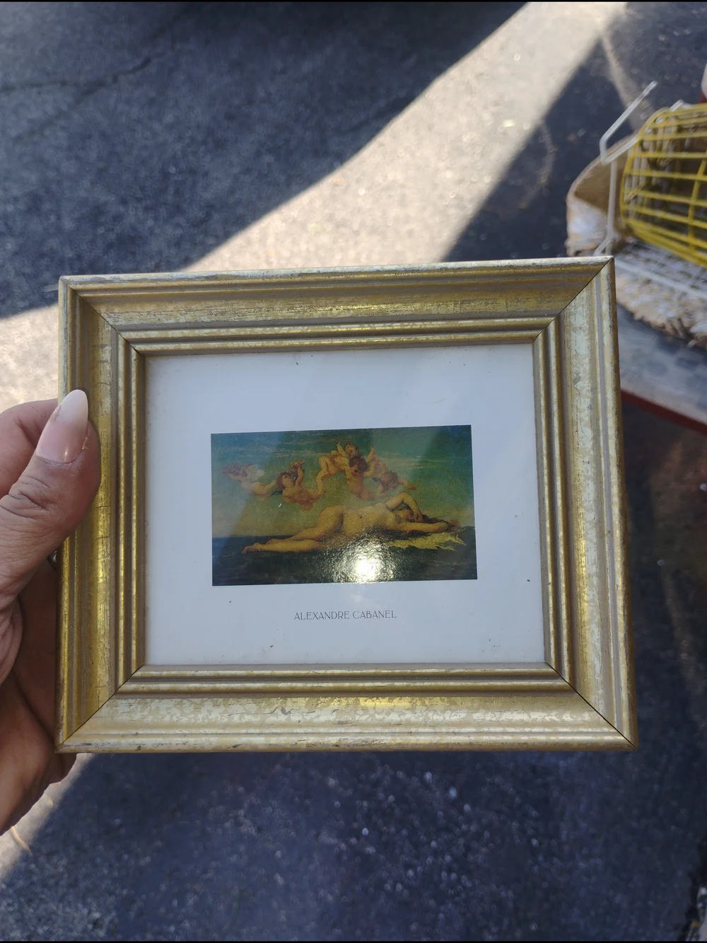 Gold Decorative Picture Frame with Alexandre Cabanel Art Print